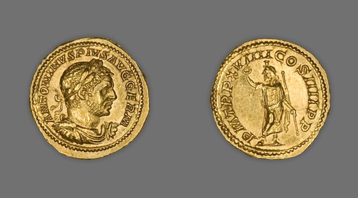 Aureus (Coin) Portraying Emperor Caracalla