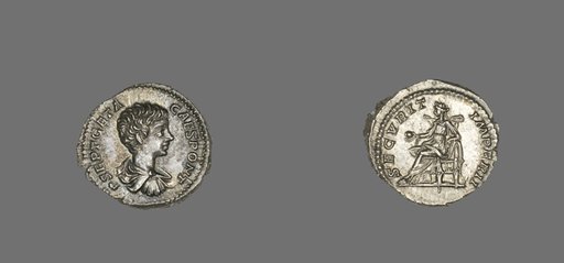 Denarius (Coin) Portraying Emperor Geta