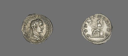 Denarius (Coin) Portraying Emperor Elagabalus
