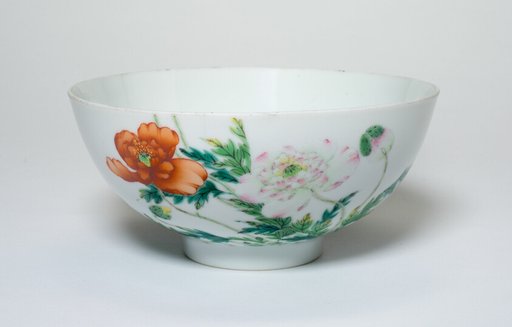 Bowl with Peony Flowers