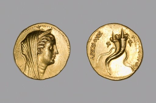 Octadrachm (Coin) Portraying Queen Arsinoe II