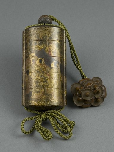 Inro Case Depicting the Seven Sages of the Bamboo Grove