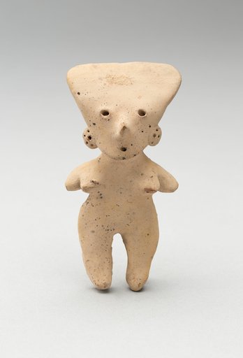 Female Figure with Incised Features and Triangular Head