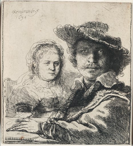 Self-Portrait with Saskia