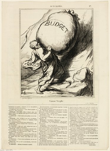 Just like Sisyphus, plate 27 from Actualités