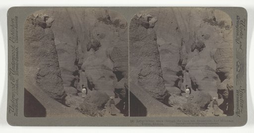 Labyrinthine ways through the Lava ash formations, Red Mountain Crater, Arizona, No. 6 from the series "Notes of Travel"