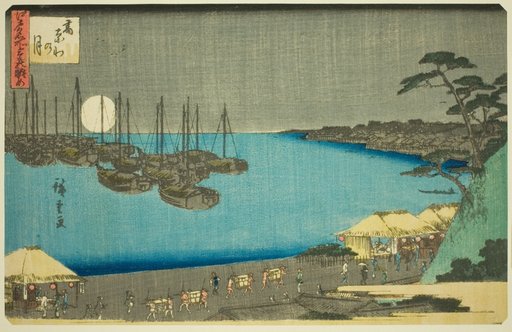 Moon at Takanawa (Takanawa no tsuki), from the series "Three Views of Famous Places in Edo (Edo meisho mittsu no nagame)"