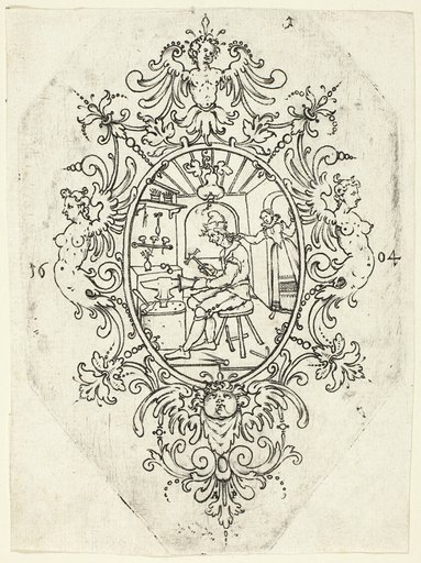 Plate 1, from twenty ornamental designs for goblets and beakers