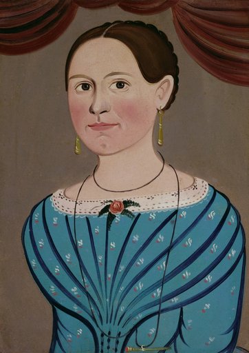 Woman in a Blue Dress