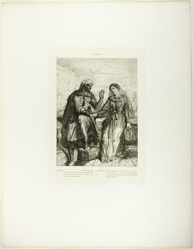 She Thank’d Me, plate 2 (act 1, scene 3), from Othello