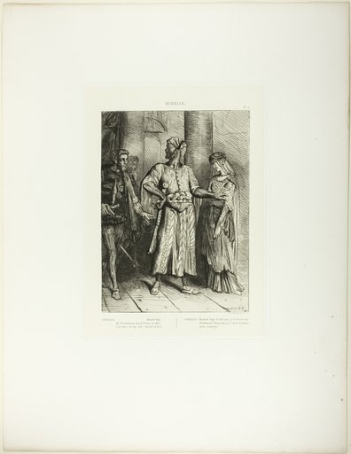 Honest Iago, Desdemona Must I Leave to Thee, plate 4 (act 1, scene 3), from Othello