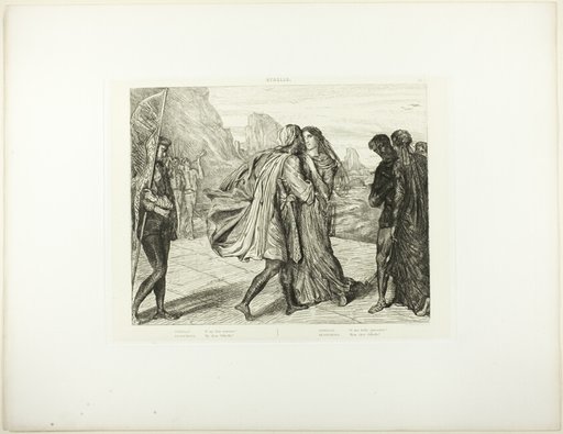 O My Fair Warrior!, plate 5 (act 2, scene 1) from Othello