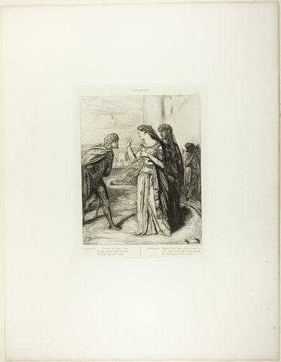 Therefore be Merry Cassio, plate 6 (act 3, scene 3) from Othello