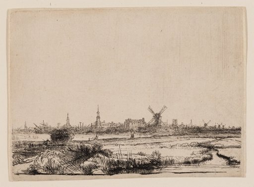 View of Amsterdam from the Kadijk
