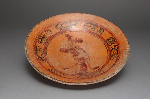 Plate Depicting a Dancing Figure