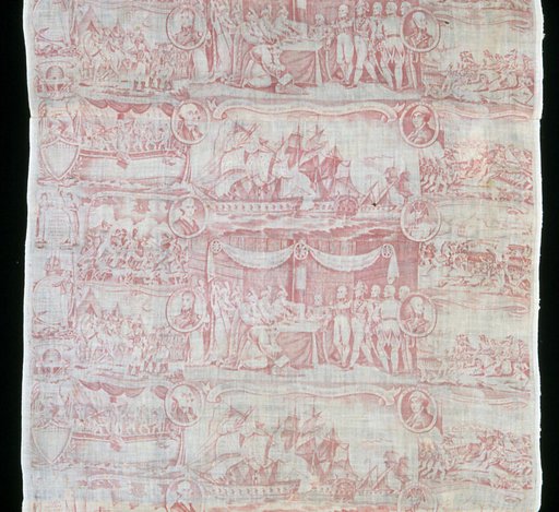 The Gallant Decature and His Brave Tars Capturing the Algerine Admiral (Furnishing Fabric)