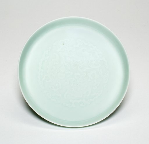 Dish with Clouds, Bats, Gourds, Flowers, and Jui Mushroom