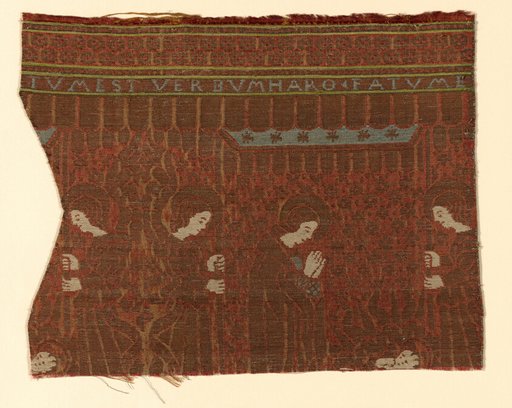 Fragment from an Orphrey Band Depicting the Nativity