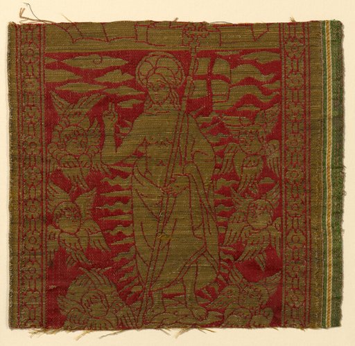 Fragment from an Orphrey Band Depicting the Resurrection