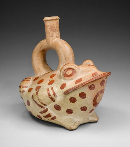 Vessel Depicting a Spotted Frog