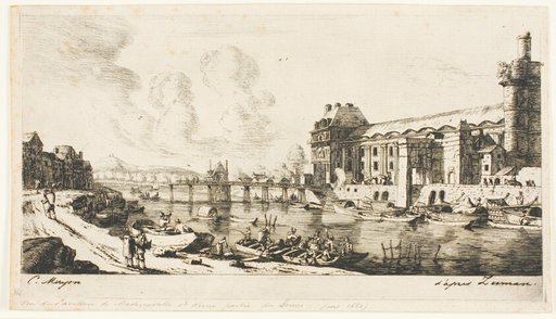 The 'Pavillon de Mademoiselle' and Part of the Louvre