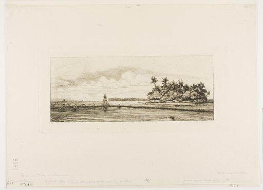 Oceania: Fishing, Near Islands with Palms in the Uea or Wallis Group, 1845