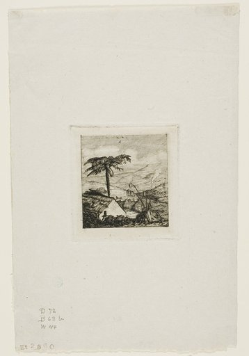 The Old Soldier's Thatched Cottage, Akaroa, 1845