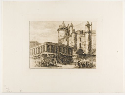 The Grand Châtelet, Paris, c. 1780, after an earlier drawing