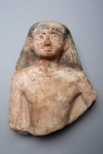 Head and Torso of a Man from a Pair Statue