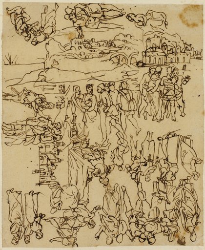 Sheet of Sketches: The Life of Christ