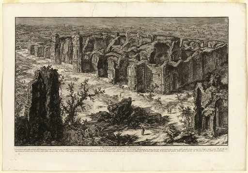 Ruins of the Antonine Baths [Baths of Caracalla], from Views of Rome
