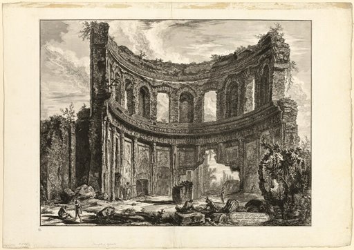 Remains of the so-called Temple of Apollo at Hadrian's Villa, Tivoli, from Views of Rome