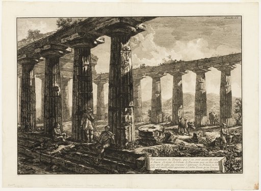 Interior View of the Temple Which is Believed to Have Been Dedicated to Juno, from Different views of Paestum