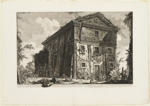 View of the Temple of Bacchus, now the church of S. Urbano, two miles distant from Rome, beyond the Porta S. Sebastiano, from Views of Rome