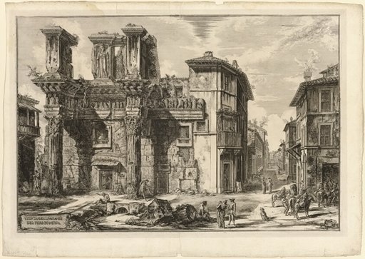 View of the Remains of the Forum of Nerva, from Views of Rome