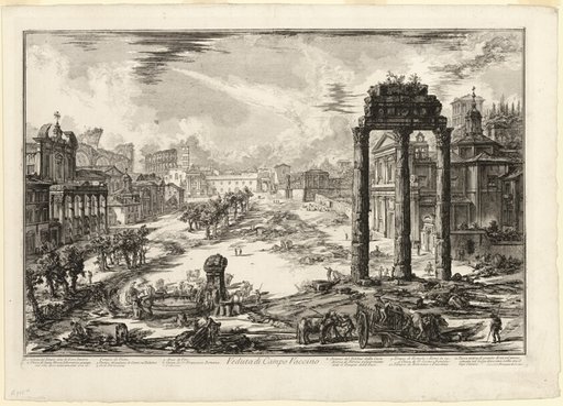View of the Campo Vaccino, from Views of Rome