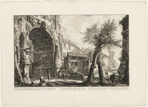 View of the Arch of Titus, from Vedute di Roma (Views of Rome)