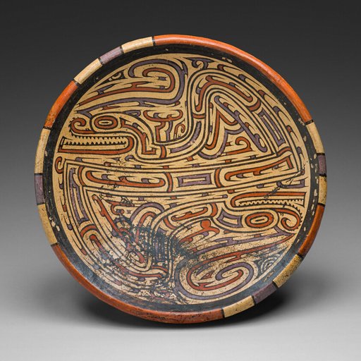 Pedestal Bowl Depicting Bicephalic Footed Serpent with Headcrest