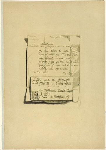 Letter on the Elements of Etching