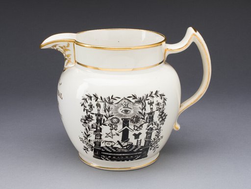 Jug with Masonic Iconography
