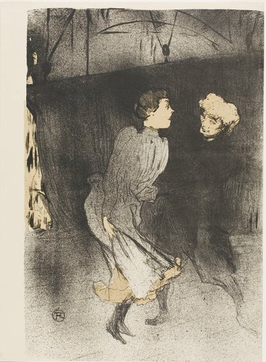 Rehearsal at the Folies-Bergère, Emilenne D'Alençon and Mariquita