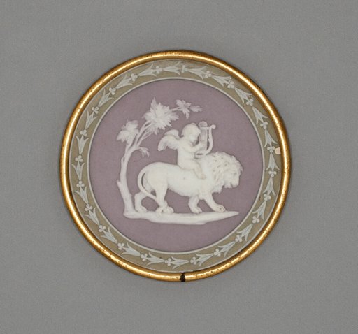 Plaque with Cupid and Lion