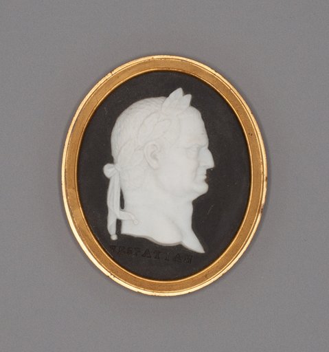 Medallion with Vespasian