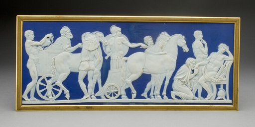 Plaque with Priam and Achilles