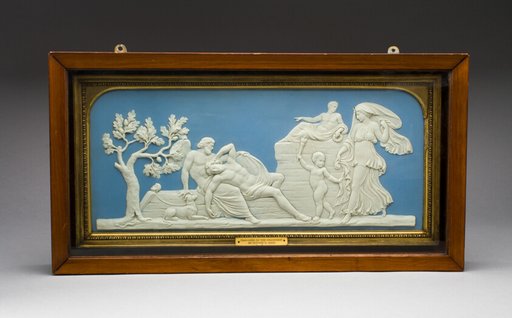 Plaque with Selene and Endymion in Shadow Box