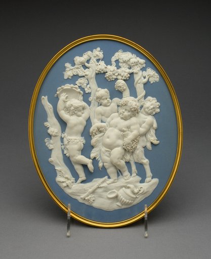 Plaque with Bacchus, Fauns, and Silenus