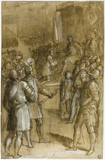Study for Cosimo I Reorganizing the Tuscan Troops