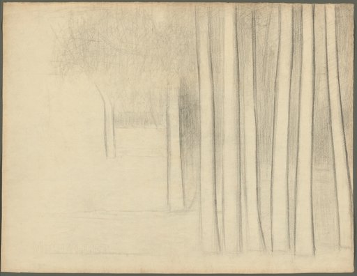 Tree Trunks (study for La Grande Jatte)
