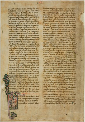 Bifolia from a Vita Sanctorum, or Lives of the Saints