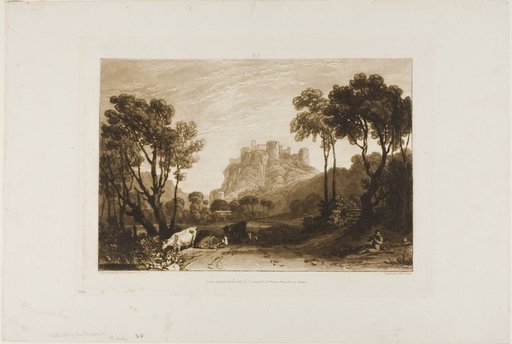 The Castle Above the Meadows, plate 8 from Liber Studiorum